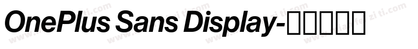 OnePlus Sans Display字体转换